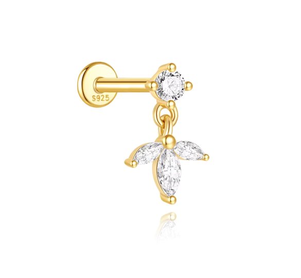 White bloom drop labret