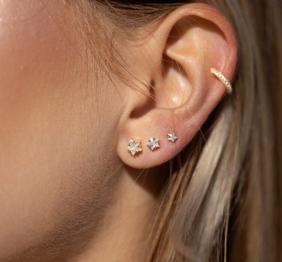 Crystal star stud S