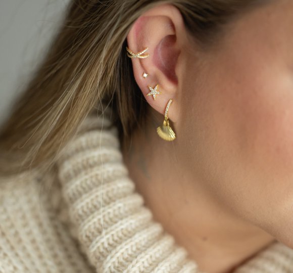 Diamond dot stud S