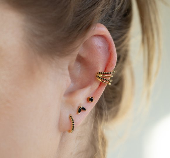Palm stud black