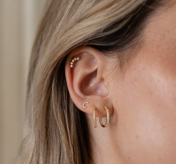 Petite diamonds labret