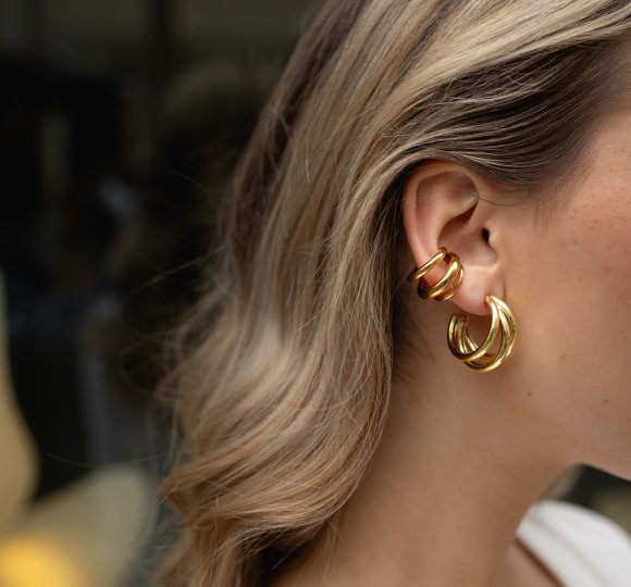 Triple ear cuff
