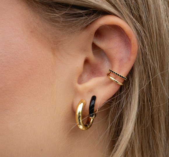 Hoop enamel black