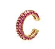 Nausznica Ljubljana pink - ozdobna nausznica z różowymi cyrkoniami