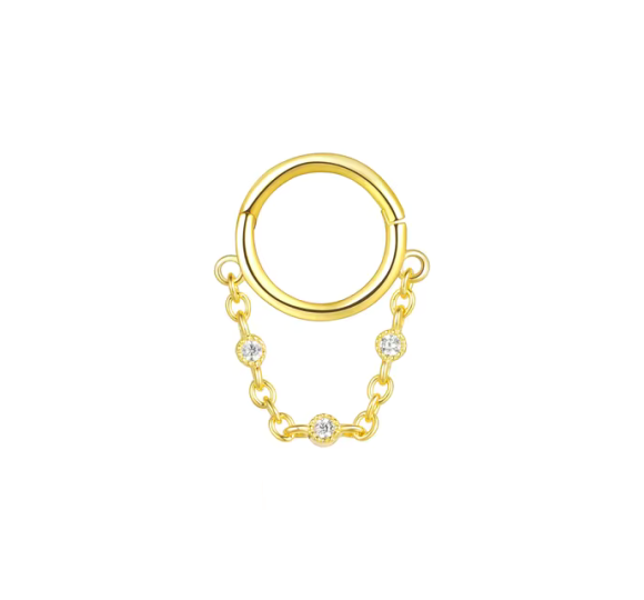 Helix hoop with chain