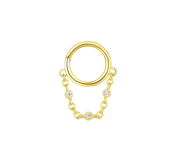 Helix hoop with chain