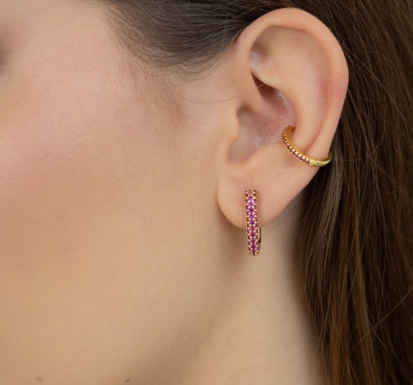 Infinity hoop pink