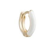 Enamel white huggie