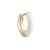 Enamel white huggie