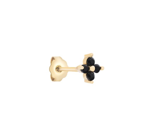Flower Daisy black stud S