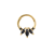 Black marquise daith piercing