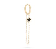Black star huggie