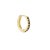 Black zircon hoop S