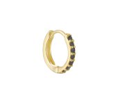 Black zircon hoop S