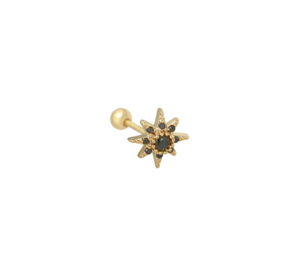 Black polar star piercing 