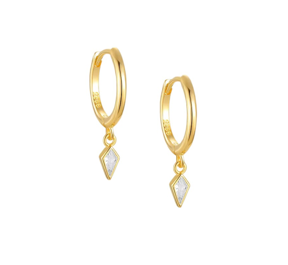 Classic diamond hoop