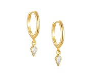 Classic diamond hoop