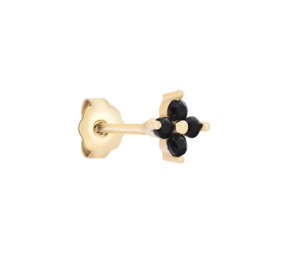 Flower Daisy black stud M