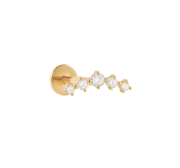 Petite diamonds labret