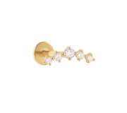 Petite diamonds labret