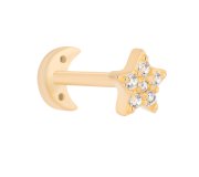 Reversible star moon piercing