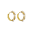Pearl twisted hoop
