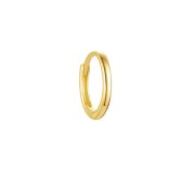 Classical hoop S - gładkie, pozłacane kolczyki kółka 
