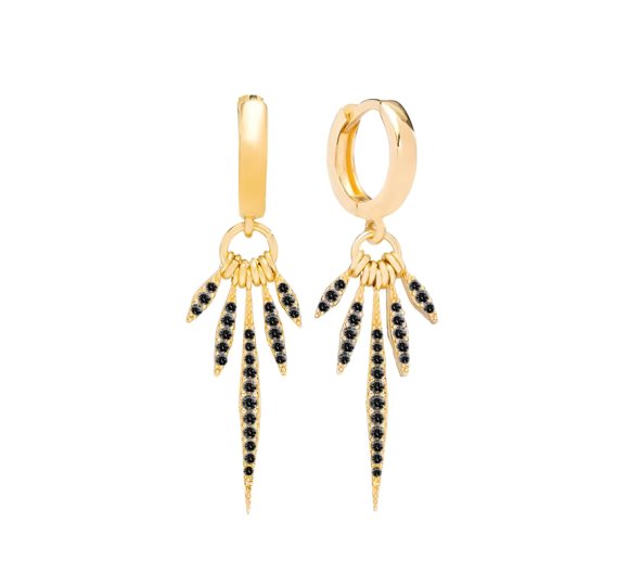 Black Indiana earrings