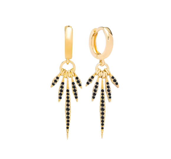 Black Indiana earrings