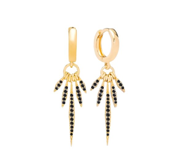 Black Indiana earrings
