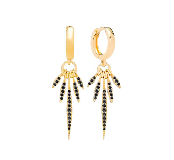 Black Indiana earrings