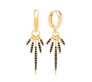 Black Indiana earrings
