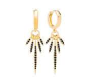 Black Indiana earrings