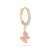 Enamel pink butterfly