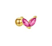 Pink leaf palm piercing