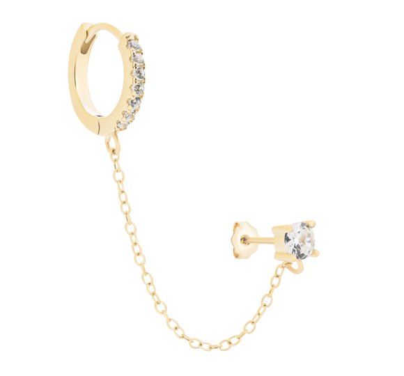 Shine double earrings