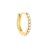 White zircon hoop M