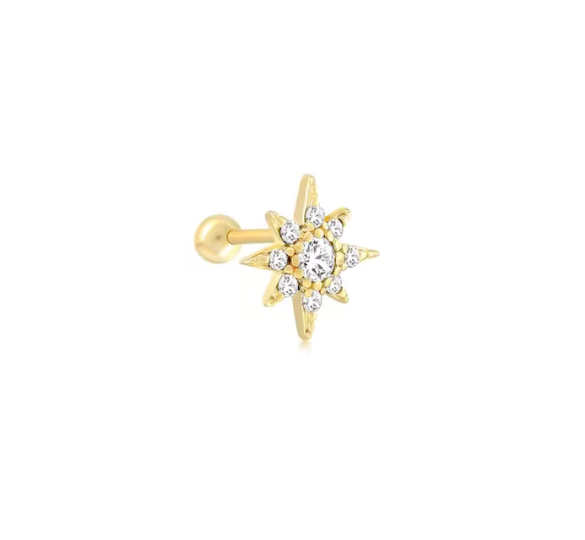 Polar shiny star piercing