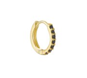 Black zircon hoop M