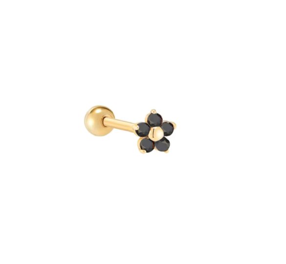 Black Flower piercing