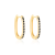 Black oval hoop