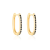 Black oval hoop