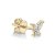 Butterfly diamond stud