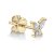 Butterfly diamond stud