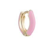 Pink enamel huggie