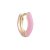 Pink enamel huggie