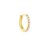 White zircon hoop S