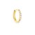 White zircon hoop S
