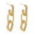 Triple link earrings