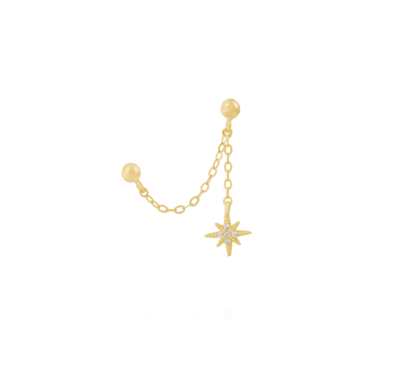 Starlight chain earrings
